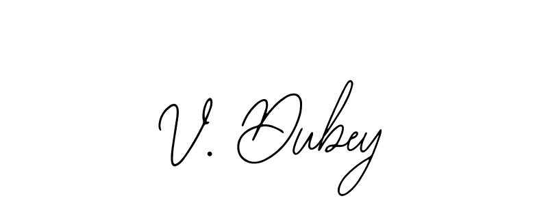 Use a signature maker to create a handwritten signature online. With this signature software, you can design (Bearetta-2O07w) your own signature for name V. Dubey. V. Dubey signature style 12 images and pictures png