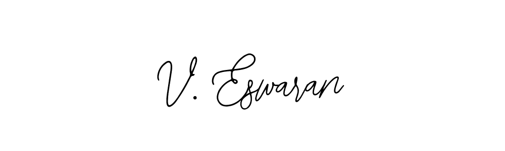 if you are searching for the best signature style for your name V. Eswaran. so please give up your signature search. here we have designed multiple signature styles  using Bearetta-2O07w. V. Eswaran signature style 12 images and pictures png