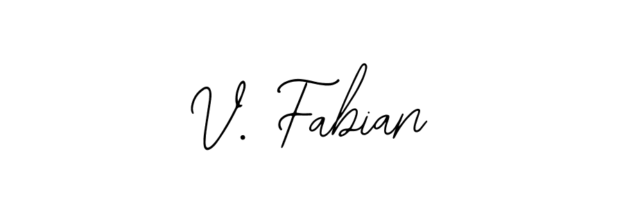 Use a signature maker to create a handwritten signature online. With this signature software, you can design (Bearetta-2O07w) your own signature for name V. Fabian. V. Fabian signature style 12 images and pictures png