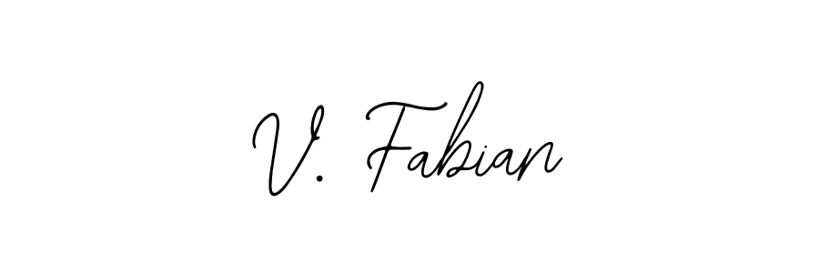 It looks lik you need a new signature style for name V. Fabian. Design unique handwritten (Bearetta-2O07w) signature with our free signature maker in just a few clicks. V. Fabian signature style 12 images and pictures png