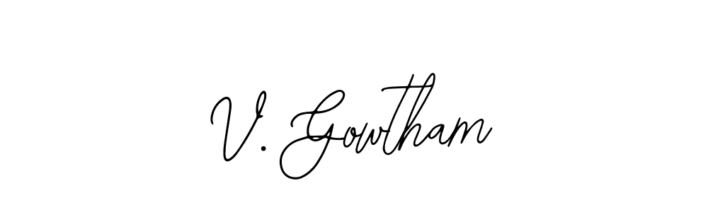 You can use this online signature creator to create a handwritten signature for the name V. Gowtham. This is the best online autograph maker. V. Gowtham signature style 12 images and pictures png