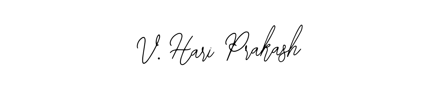 Use a signature maker to create a handwritten signature online. With this signature software, you can design (Bearetta-2O07w) your own signature for name V. Hari Prakash. V. Hari Prakash signature style 12 images and pictures png