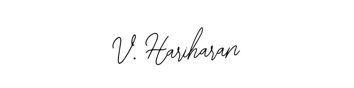 if you are searching for the best signature style for your name V. Hariharan. so please give up your signature search. here we have designed multiple signature styles  using Bearetta-2O07w. V. Hariharan signature style 12 images and pictures png