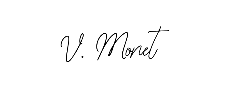Design your own signature with our free online signature maker. With this signature software, you can create a handwritten (Bearetta-2O07w) signature for name V. Monet. V. Monet signature style 12 images and pictures png