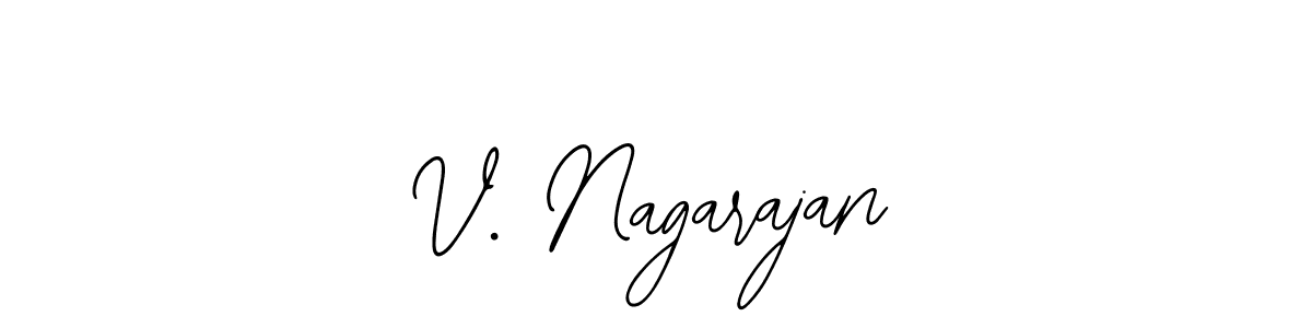 if you are searching for the best signature style for your name V. Nagarajan. so please give up your signature search. here we have designed multiple signature styles  using Bearetta-2O07w. V. Nagarajan signature style 12 images and pictures png