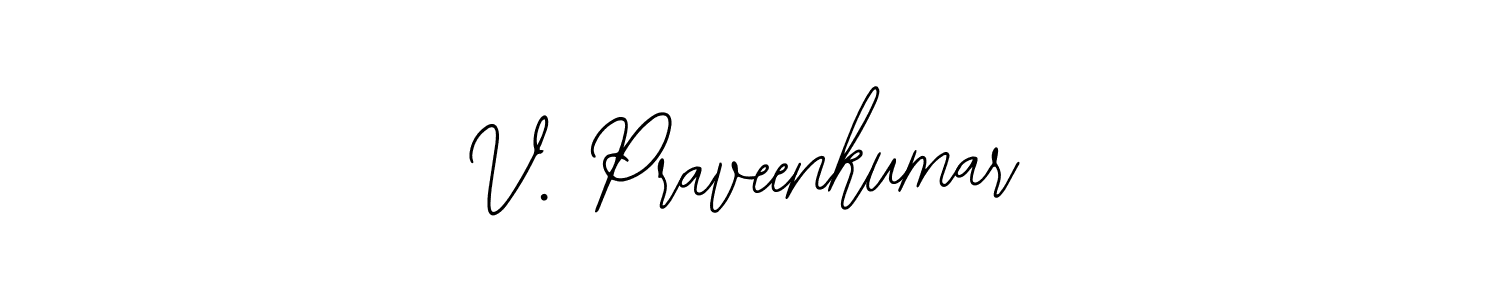 Make a beautiful signature design for name V. Praveenkumar. With this signature (Bearetta-2O07w) style, you can create a handwritten signature for free. V. Praveenkumar signature style 12 images and pictures png