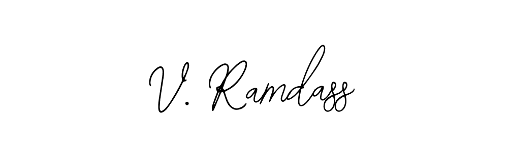 Design your own signature with our free online signature maker. With this signature software, you can create a handwritten (Bearetta-2O07w) signature for name V. Ramdass. V. Ramdass signature style 12 images and pictures png