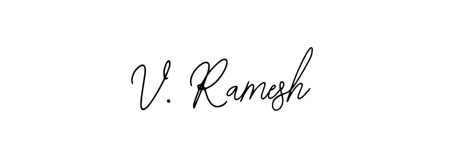if you are searching for the best signature style for your name V. Ramesh. so please give up your signature search. here we have designed multiple signature styles  using Bearetta-2O07w. V. Ramesh signature style 12 images and pictures png