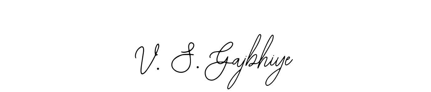 Use a signature maker to create a handwritten signature online. With this signature software, you can design (Bearetta-2O07w) your own signature for name V. S. Gajbhiye. V. S. Gajbhiye signature style 12 images and pictures png