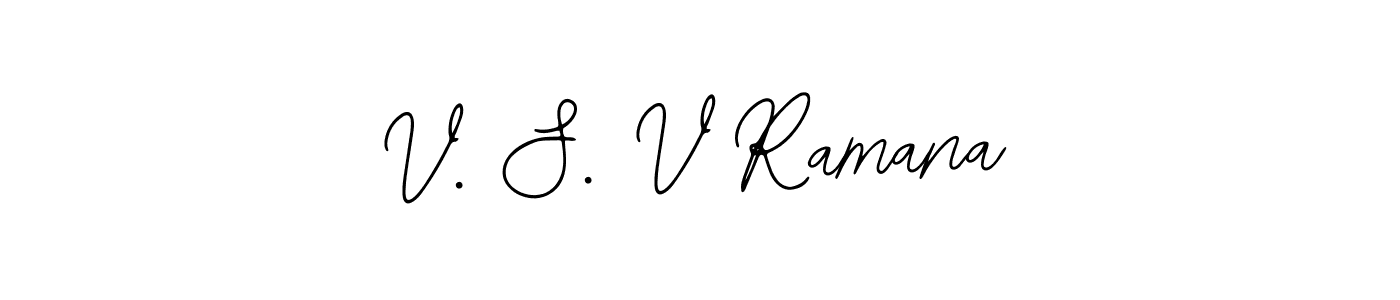 The best way (Bearetta-2O07w) to make a short signature is to pick only two or three words in your name. The name V. S. V Ramana include a total of six letters. For converting this name. V. S. V Ramana signature style 12 images and pictures png