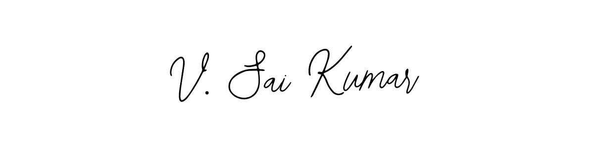 You can use this online signature creator to create a handwritten signature for the name V. Sai Kumar. This is the best online autograph maker. V. Sai Kumar signature style 12 images and pictures png