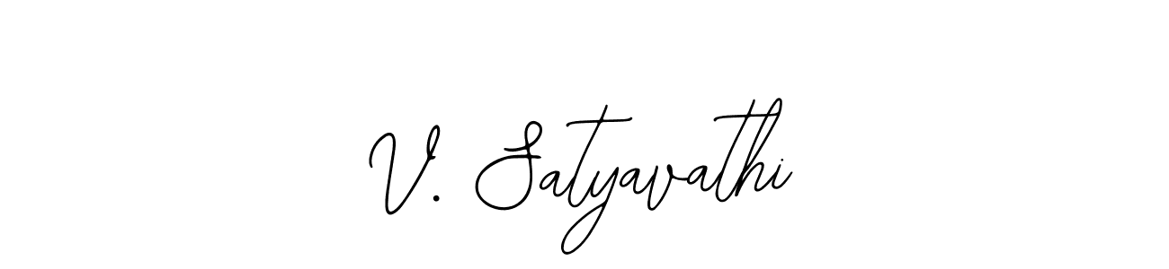 Use a signature maker to create a handwritten signature online. With this signature software, you can design (Bearetta-2O07w) your own signature for name V. Satyavathi. V. Satyavathi signature style 12 images and pictures png