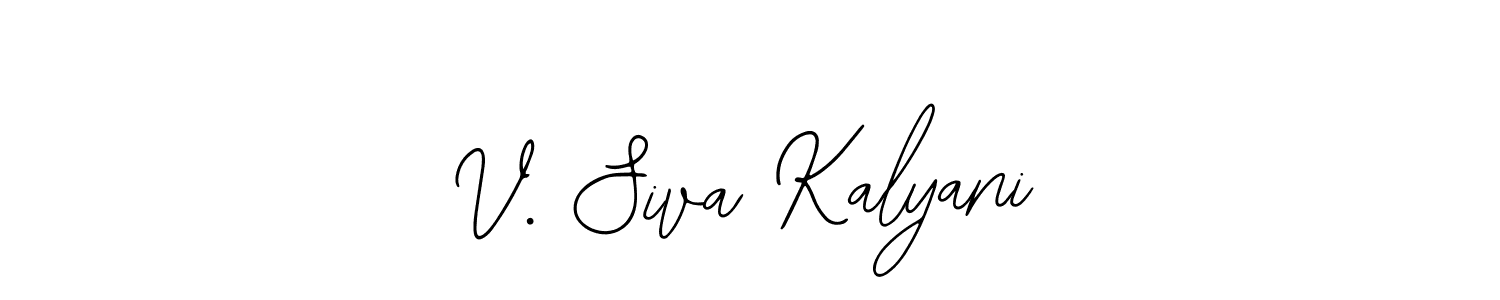 Bearetta-2O07w is a professional signature style that is perfect for those who want to add a touch of class to their signature. It is also a great choice for those who want to make their signature more unique. Get V. Siva Kalyani name to fancy signature for free. V. Siva Kalyani signature style 12 images and pictures png