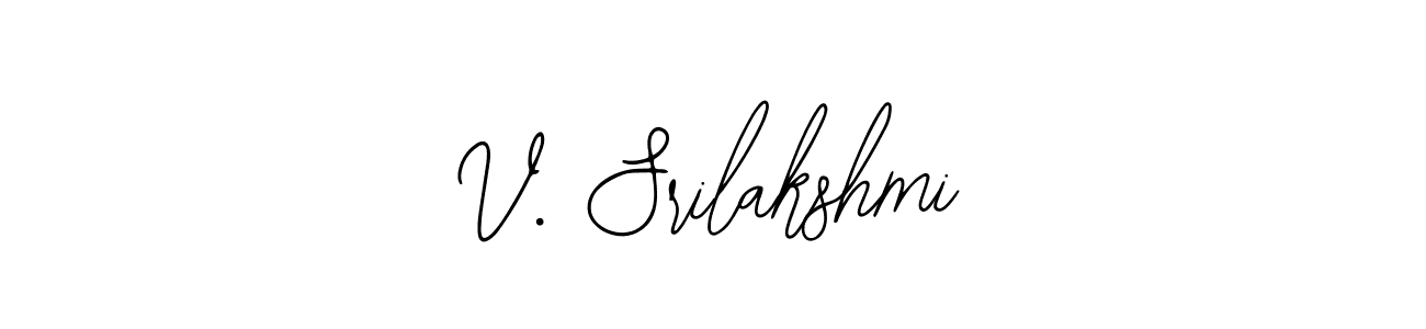You should practise on your own different ways (Bearetta-2O07w) to write your name (V. Srilakshmi) in signature. don't let someone else do it for you. V. Srilakshmi signature style 12 images and pictures png