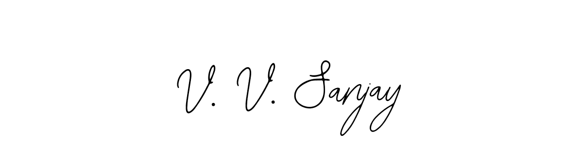 Check out images of Autograph of V. V. Sanjay name. Actor V. V. Sanjay Signature Style. Bearetta-2O07w is a professional sign style online. V. V. Sanjay signature style 12 images and pictures png