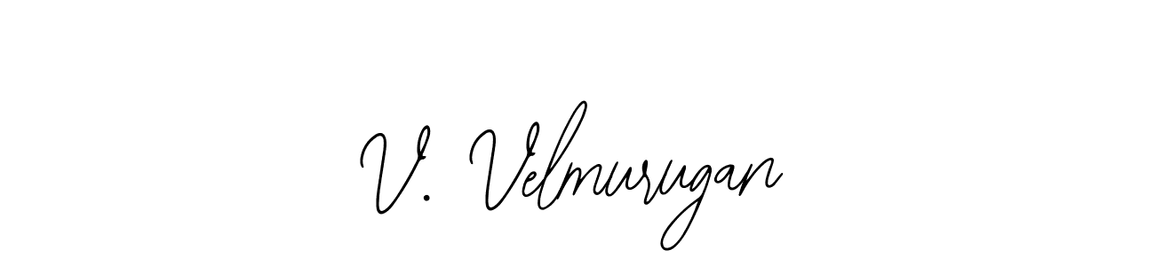 Design your own signature with our free online signature maker. With this signature software, you can create a handwritten (Bearetta-2O07w) signature for name V. Velmurugan. V. Velmurugan signature style 12 images and pictures png