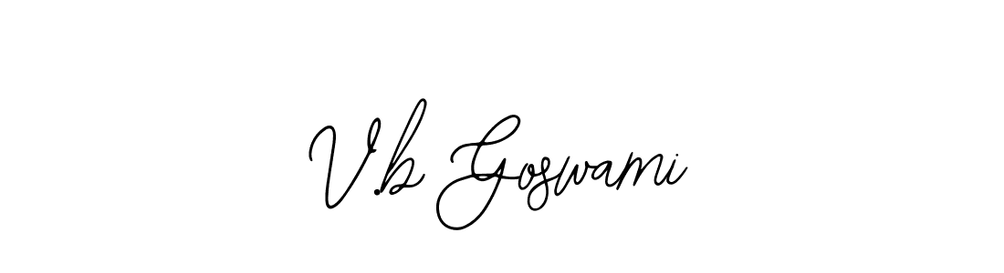 How to Draw V.b Goswami signature style? Bearetta-2O07w is a latest design signature styles for name V.b Goswami. V.b Goswami signature style 12 images and pictures png