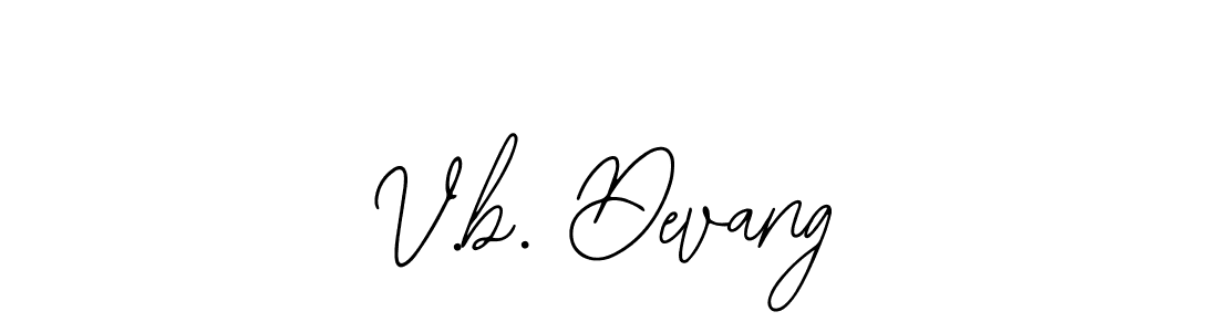 It looks lik you need a new signature style for name V.b. Devang. Design unique handwritten (Bearetta-2O07w) signature with our free signature maker in just a few clicks. V.b. Devang signature style 12 images and pictures png