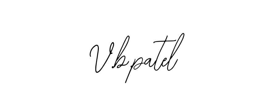 Make a beautiful signature design for name V.b.patel. Use this online signature maker to create a handwritten signature for free. V.b.patel signature style 12 images and pictures png
