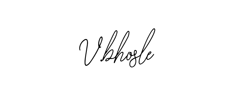 if you are searching for the best signature style for your name V.bhosle. so please give up your signature search. here we have designed multiple signature styles  using Bearetta-2O07w. V.bhosle signature style 12 images and pictures png