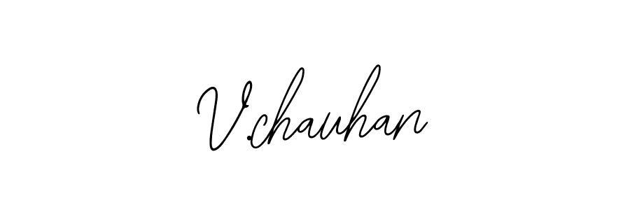 if you are searching for the best signature style for your name V.chauhan. so please give up your signature search. here we have designed multiple signature styles  using Bearetta-2O07w. V.chauhan signature style 12 images and pictures png
