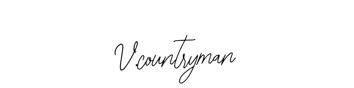 Use a signature maker to create a handwritten signature online. With this signature software, you can design (Bearetta-2O07w) your own signature for name V.countryman. V.countryman signature style 12 images and pictures png