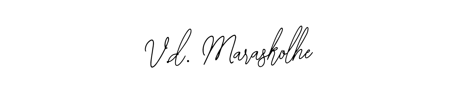 Make a beautiful signature design for name V.d. Maraskolhe. With this signature (Bearetta-2O07w) style, you can create a handwritten signature for free. V.d. Maraskolhe signature style 12 images and pictures png