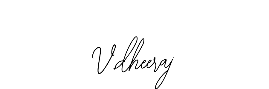 Make a beautiful signature design for name V.dheeraj. With this signature (Bearetta-2O07w) style, you can create a handwritten signature for free. V.dheeraj signature style 12 images and pictures png