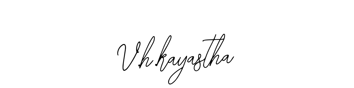 Make a short V.h.kayastha signature style. Manage your documents anywhere anytime using Bearetta-2O07w. Create and add eSignatures, submit forms, share and send files easily. V.h.kayastha signature style 12 images and pictures png