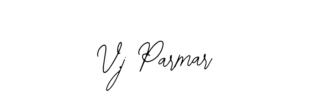 Create a beautiful signature design for name V.j Parmar. With this signature (Bearetta-2O07w) fonts, you can make a handwritten signature for free. V.j Parmar signature style 12 images and pictures png