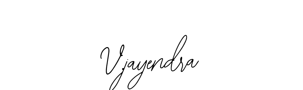 Create a beautiful signature design for name V.jayendra. With this signature (Bearetta-2O07w) fonts, you can make a handwritten signature for free. V.jayendra signature style 12 images and pictures png