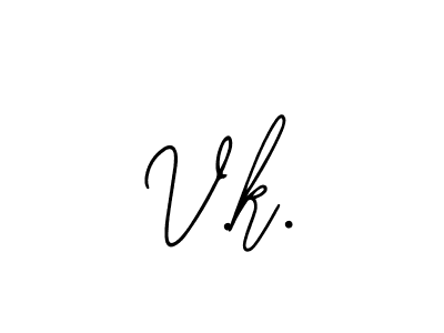 V.k. stylish signature style. Best Handwritten Sign (Bearetta-2O07w) for my name. Handwritten Signature Collection Ideas for my name V.k.. V.k. signature style 12 images and pictures png