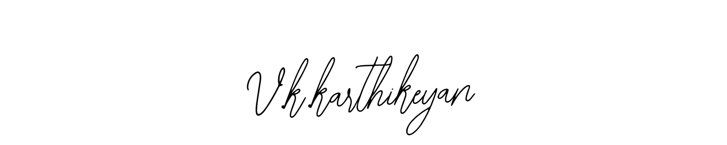 if you are searching for the best signature style for your name V.k.karthikeyan. so please give up your signature search. here we have designed multiple signature styles  using Bearetta-2O07w. V.k.karthikeyan signature style 12 images and pictures png