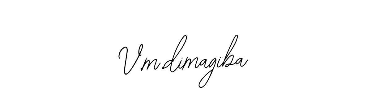 The best way (Bearetta-2O07w) to make a short signature is to pick only two or three words in your name. The name V.m.dimagiba include a total of six letters. For converting this name. V.m.dimagiba signature style 12 images and pictures png