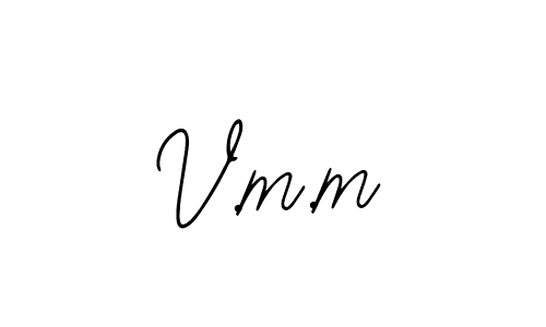 You should practise on your own different ways (Bearetta-2O07w) to write your name (V.m.m) in signature. don't let someone else do it for you. V.m.m signature style 12 images and pictures png