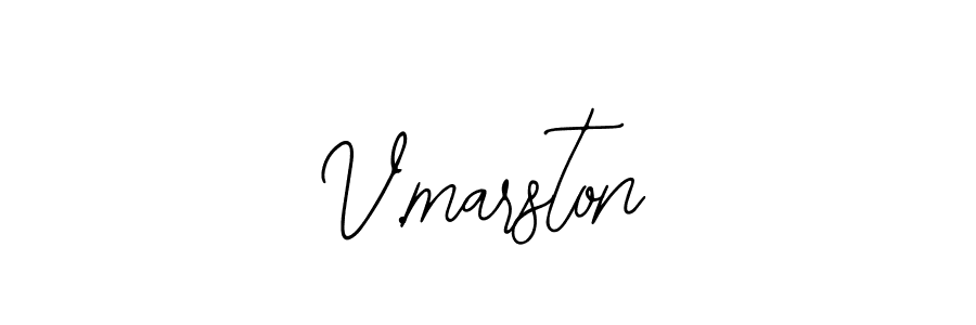 The best way (Bearetta-2O07w) to make a short signature is to pick only two or three words in your name. The name V.marston include a total of six letters. For converting this name. V.marston signature style 12 images and pictures png