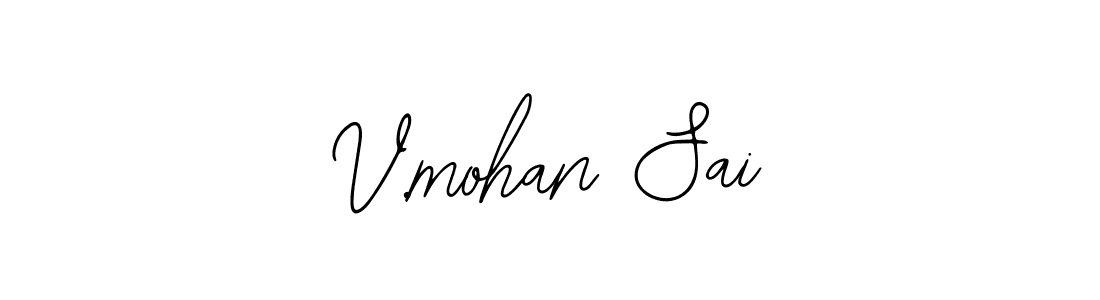 Design your own signature with our free online signature maker. With this signature software, you can create a handwritten (Bearetta-2O07w) signature for name V.mohan Sai. V.mohan Sai signature style 12 images and pictures png