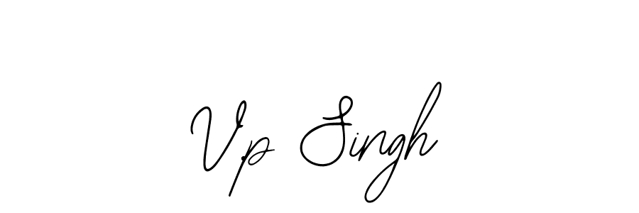 if you are searching for the best signature style for your name V.p Singh. so please give up your signature search. here we have designed multiple signature styles  using Bearetta-2O07w. V.p Singh signature style 12 images and pictures png