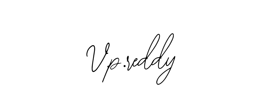 How to make V.p.reddy name signature. Use Bearetta-2O07w style for creating short signs online. This is the latest handwritten sign. V.p.reddy signature style 12 images and pictures png