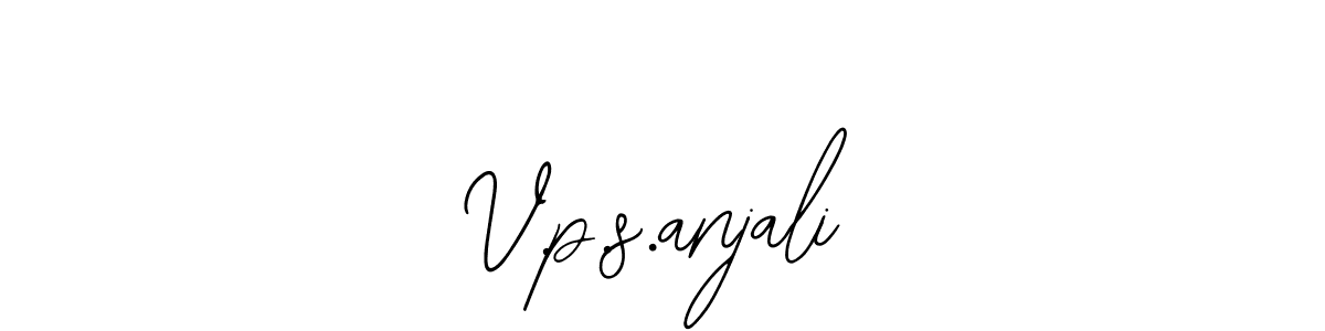 Similarly Bearetta-2O07w is the best handwritten signature design. Signature creator online .You can use it as an online autograph creator for name V.p.s.anjali. V.p.s.anjali signature style 12 images and pictures png