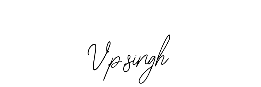 Also You can easily find your signature by using the search form. We will create V.p.singh name handwritten signature images for you free of cost using Bearetta-2O07w sign style. V.p.singh signature style 12 images and pictures png