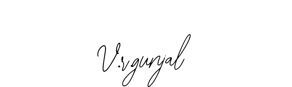 How to Draw V.r.gunjal signature style? Bearetta-2O07w is a latest design signature styles for name V.r.gunjal. V.r.gunjal signature style 12 images and pictures png