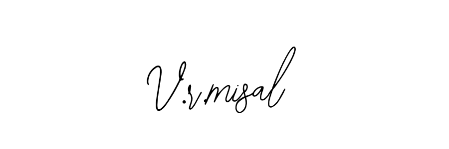 Use a signature maker to create a handwritten signature online. With this signature software, you can design (Bearetta-2O07w) your own signature for name V.r.misal. V.r.misal signature style 12 images and pictures png