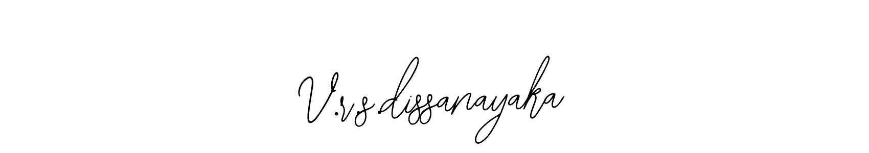 You should practise on your own different ways (Bearetta-2O07w) to write your name (V.r.s.dissanayaka) in signature. don't let someone else do it for you. V.r.s.dissanayaka signature style 12 images and pictures png