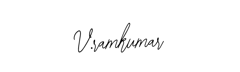 How to make V.ramkumar signature? Bearetta-2O07w is a professional autograph style. Create handwritten signature for V.ramkumar name. V.ramkumar signature style 12 images and pictures png