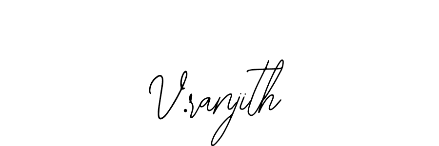 Make a beautiful signature design for name V.ranjith. Use this online signature maker to create a handwritten signature for free. V.ranjith signature style 12 images and pictures png