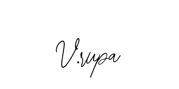 How to make V.rupa name signature. Use Bearetta-2O07w style for creating short signs online. This is the latest handwritten sign. V.rupa signature style 12 images and pictures png