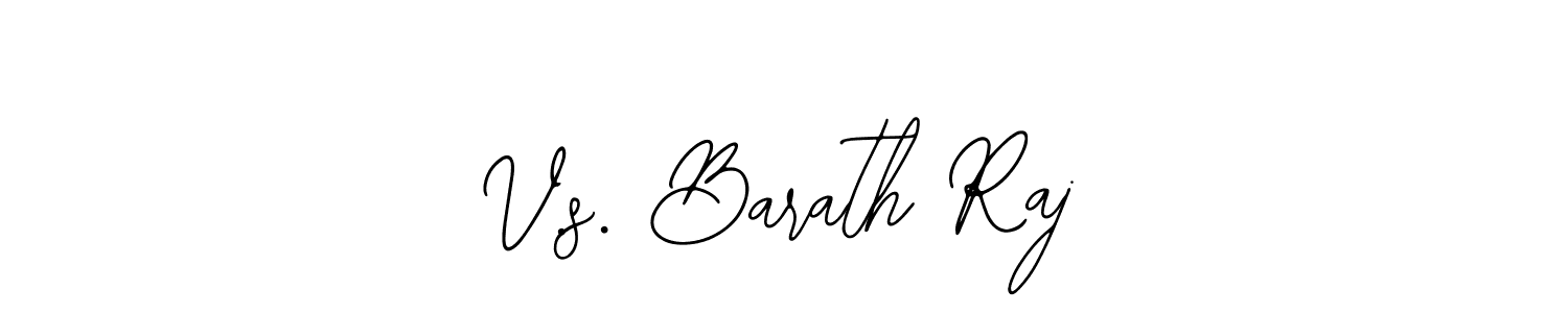 Use a signature maker to create a handwritten signature online. With this signature software, you can design (Bearetta-2O07w) your own signature for name V.s. Barath Raj. V.s. Barath Raj signature style 12 images and pictures png