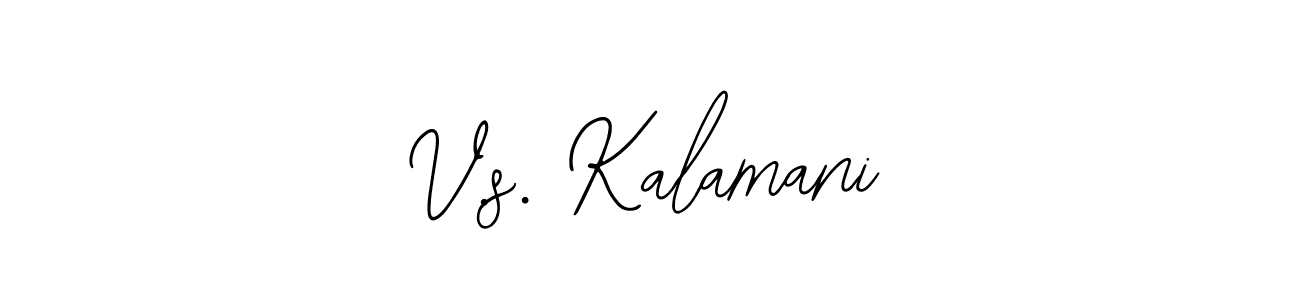 Create a beautiful signature design for name V.s. Kalamani. With this signature (Bearetta-2O07w) fonts, you can make a handwritten signature for free. V.s. Kalamani signature style 12 images and pictures png