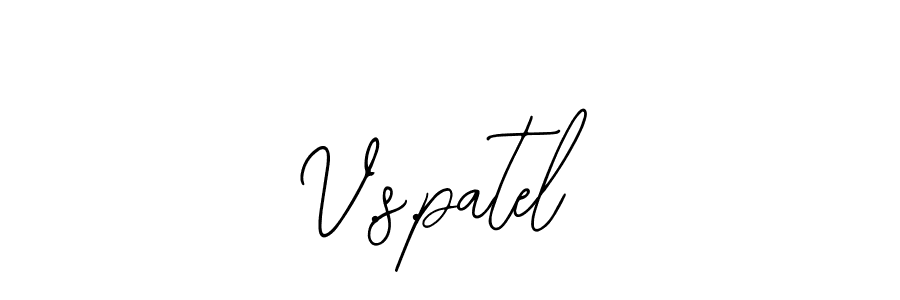 V.s.patel stylish signature style. Best Handwritten Sign (Bearetta-2O07w) for my name. Handwritten Signature Collection Ideas for my name V.s.patel. V.s.patel signature style 12 images and pictures png